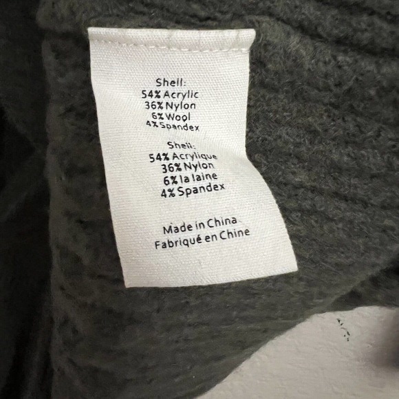 L'Agence NWT Juna Olive Cable Honeycomb Knit Cardigan Coat Coatigan XS Tall XST - Picture 5 of 5